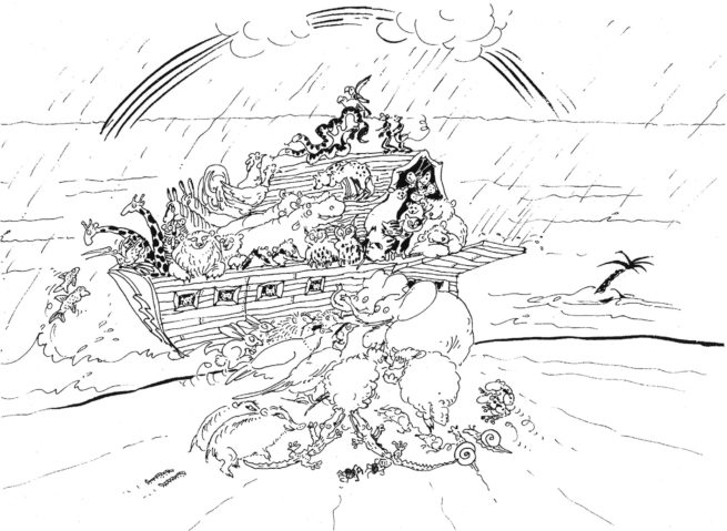 Noah-Bild aus dem Kolibri-Liederbuch